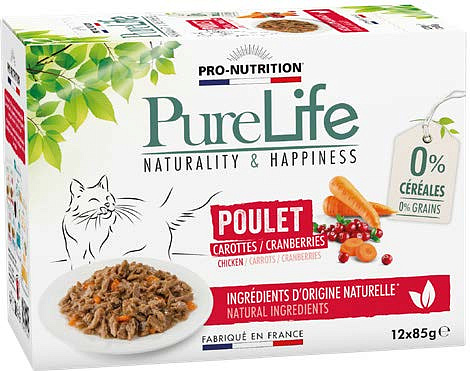 Сухой корм Для кошек Pro-Nutrition Flatazor PURE LIFE паучи с курицей