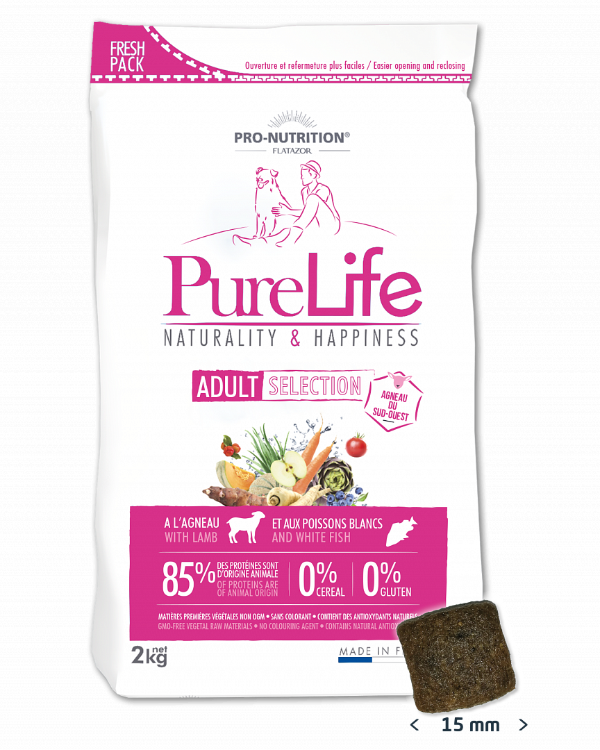 Сухой корм Для собак Pro-Nutrition Flatazor Pure Life Adult Selection