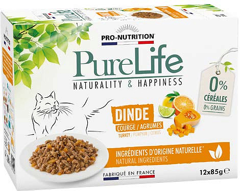 Сухой корм Для кошек Pro-Nutrition Flatazor PURE LIFE паучи с индейкой