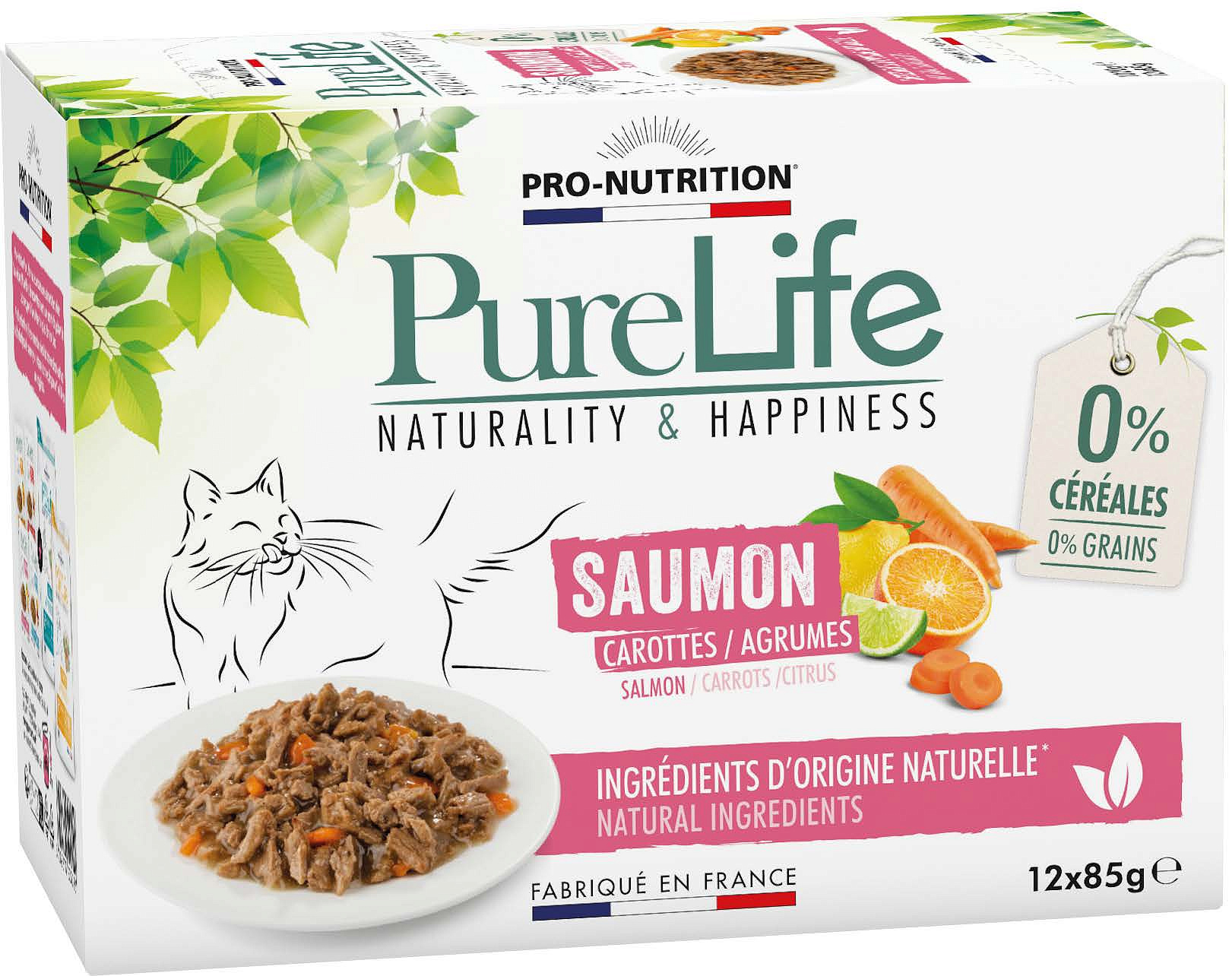 Сухой корм Для кошек Pro-Nutrition Flatazor PURE LIFE паучи с лососем
