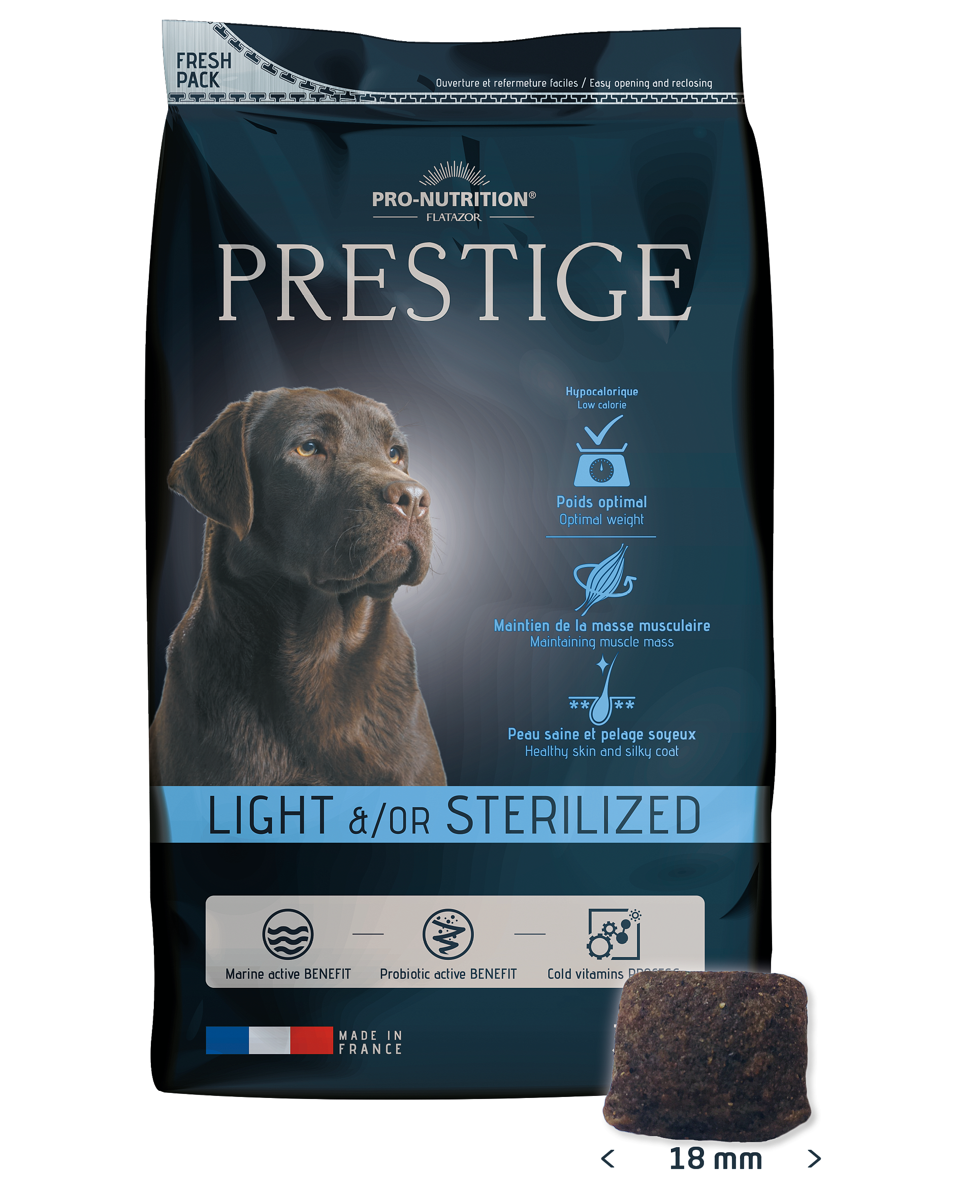 Сухой корм Для собак Pro-Nutrition Flatazor Prestige Adult LIGHT &/OR STERILIZED