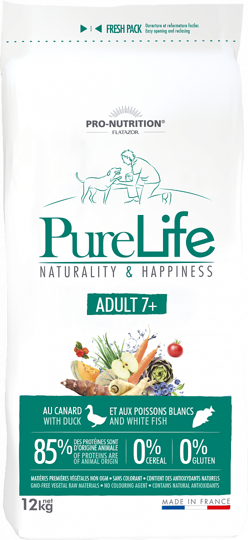 Сухой корм Для собак Pro-Nutrition Flatazor Pure Life Adult 7+