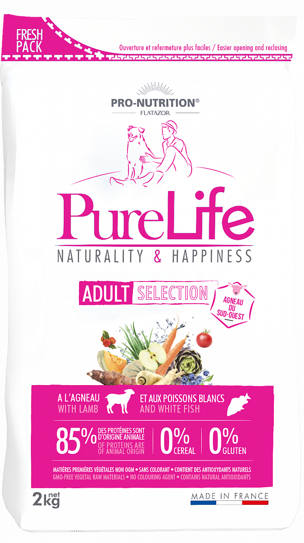 Сухой корм Для собак Pro-Nutrition Flatazor Pure Life Adult Selection